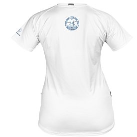 T-Shirt Damen PADDLEBOARDING STAMP WHITE Lycra kurzarm