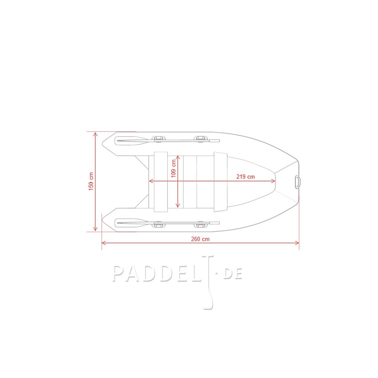 Schlauchboot GLADIATOR AK260AD green mit Luftboden