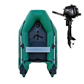 Schlauchboot GLADIATOR AK260AD green mit Luftboden
