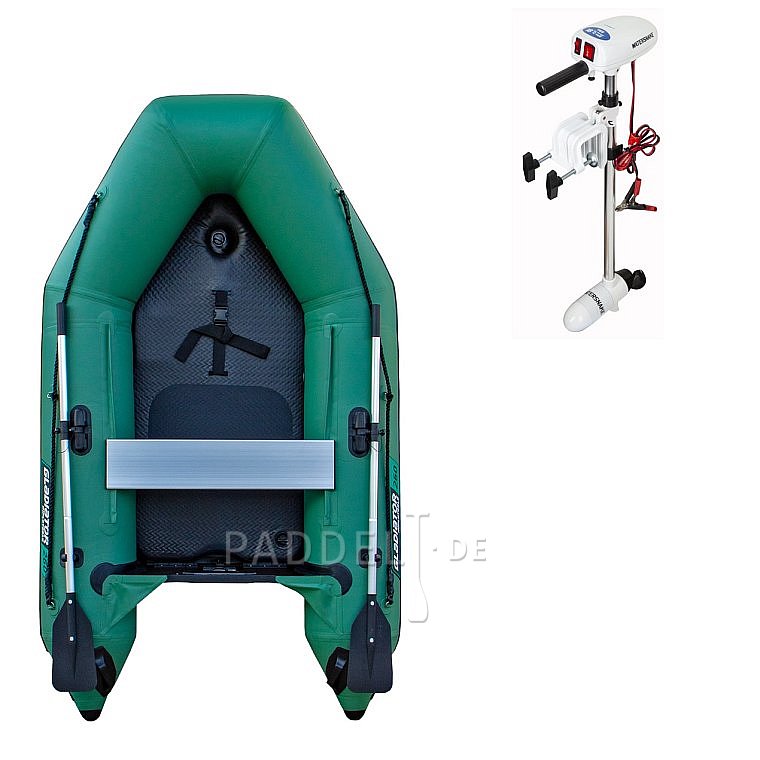 Schlauchboot GLADIATOR AK260AD green mit Luftboden