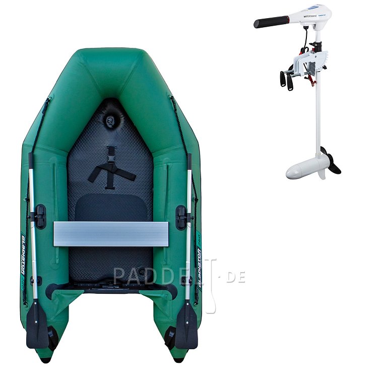 Schlauchboot GLADIATOR AK260AD green mit Luftboden
