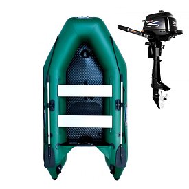 Schlauchboot GLADIATOR LIGHT AK280AD green mit Luftboden