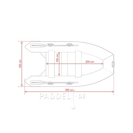 Schlauchboot GLADIATOR LIGHT AK300WF green mit Lattenboden
