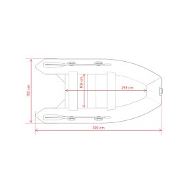 Schlauchboot GLADIATOR LIGHT AK300WF green mit Lattenboden