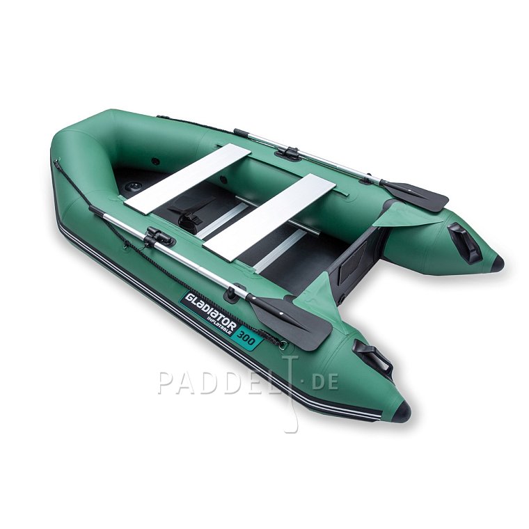 Schlauchboot GLADIATOR LIGHT AK300WF green mit Lattenboden