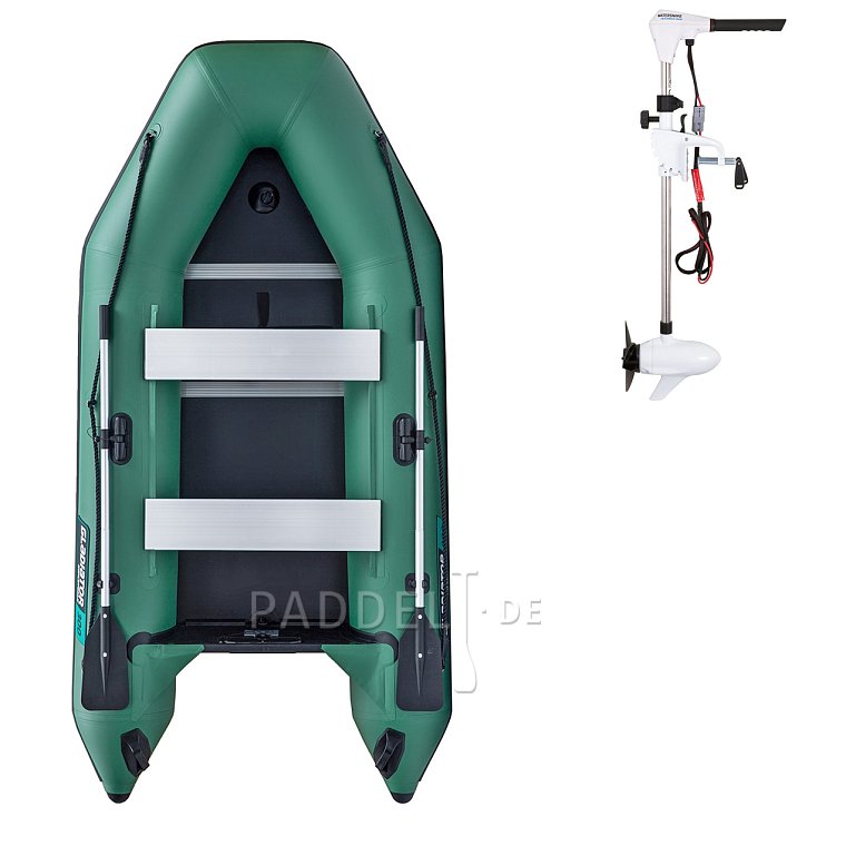 Schlauchboot GLADIATOR LIGHT AK300WF green mit Lattenboden