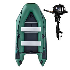 Schlauchboot GLADIATOR LIGHT AK300WF green mit Lattenboden