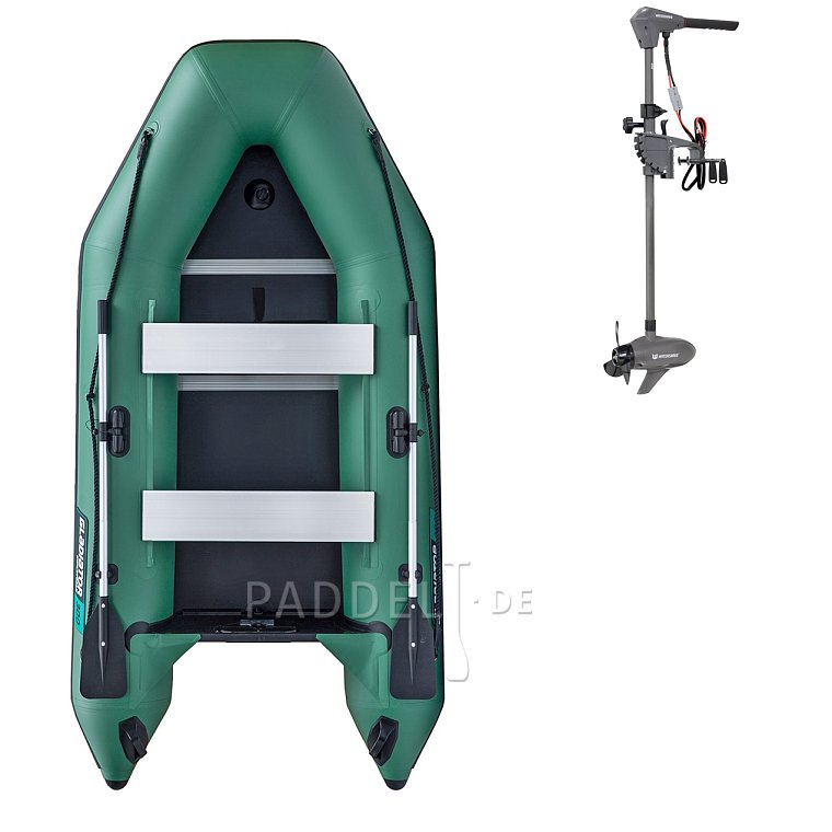 Schlauchboot GLADIATOR LIGHT AK300WF green mit Lattenboden