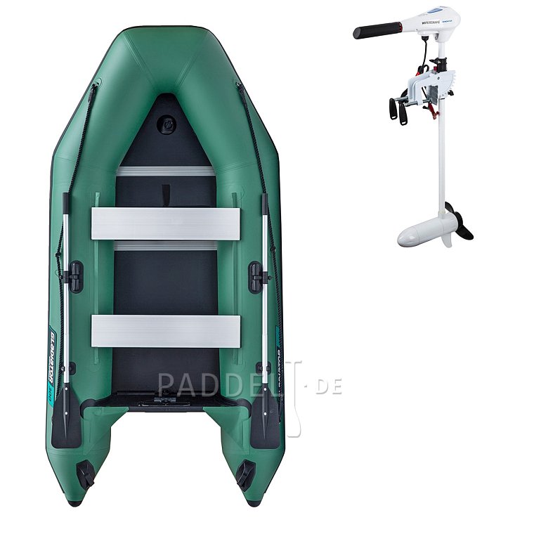 Schlauchboot GLADIATOR LIGHT AK300WF green mit Lattenboden