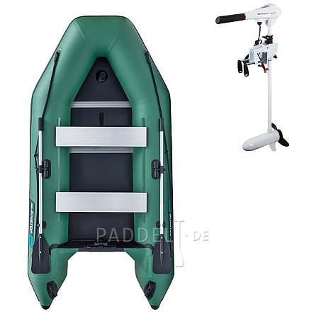 Schlauchboot GLADIATOR LIGHT AK300WF green mit Lattenboden
