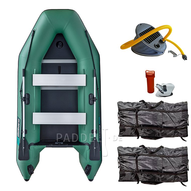 Schlauchboot GLADIATOR LIGHT AK300WF green mit Lattenboden