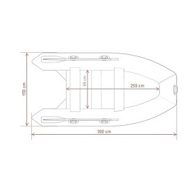 Schlauchboot GLADIATOR LIGHT AK300AD green mit Luftboden