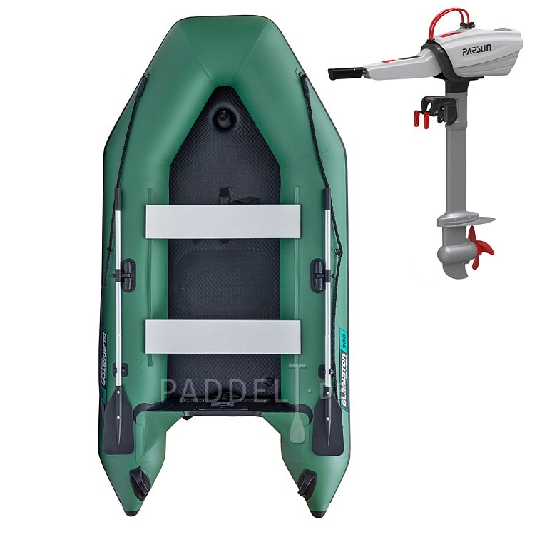 Schlauchboot GLADIATOR LIGHT AK300AD green mit Luftboden