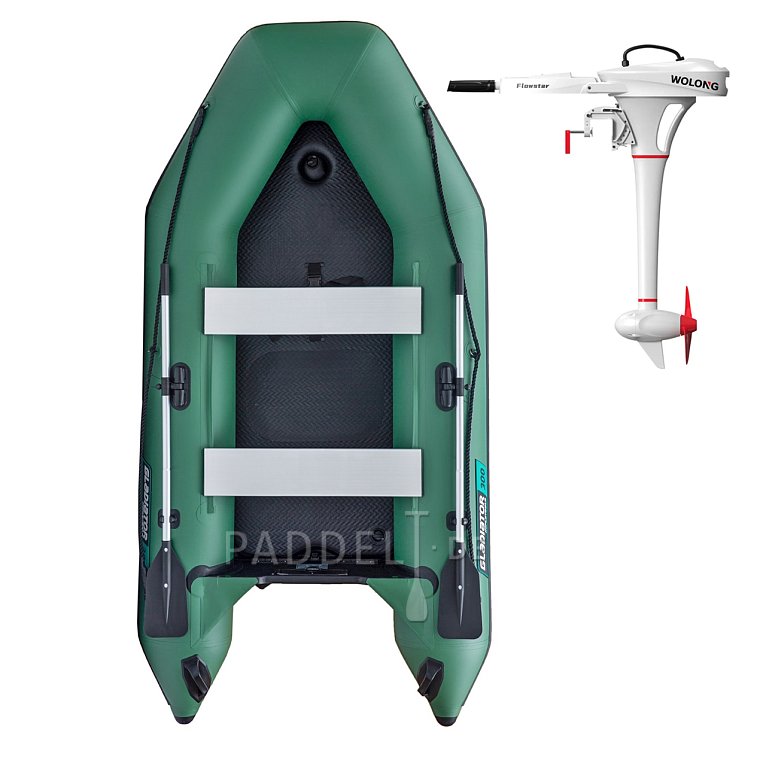 Schlauchboot GLADIATOR LIGHT AK300AD green mit Luftboden
