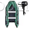 Schlauchboot GLADIATOR LIGHT AK300AD green mit Luftboden