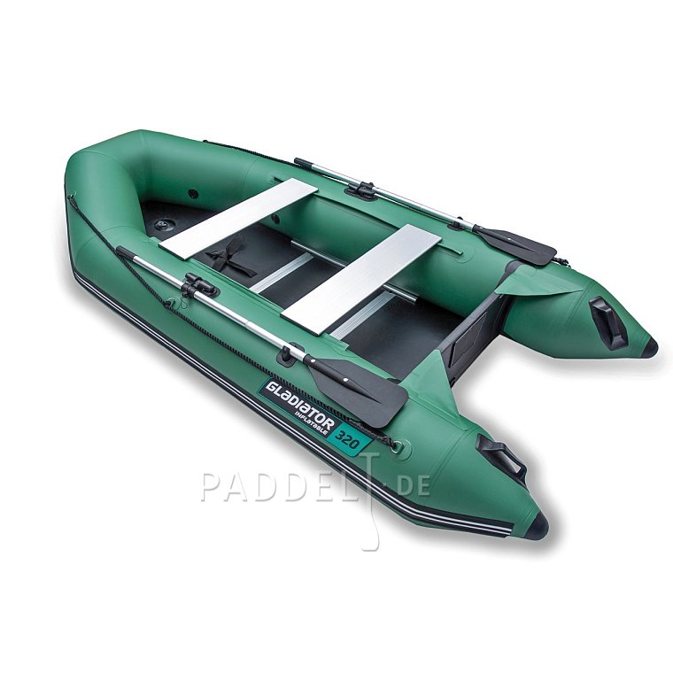 Schlauchboot GLADIATOR LIGHT AK320WF green mit Lattenboden