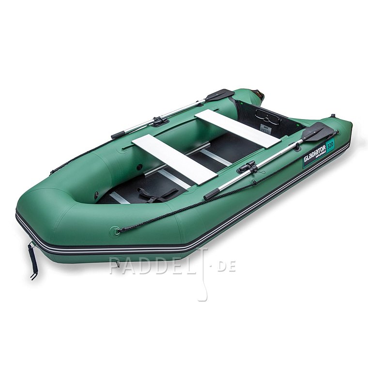 Schlauchboot GLADIATOR LIGHT AK320WF green mit Lattenboden