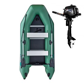 Schlauchboot GLADIATOR LIGHT AK320WF green mit Lattenboden