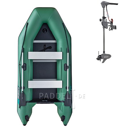 Schlauchboot GLADIATOR LIGHT AK320WF green mit Lattenboden