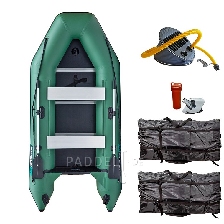 Schlauchboot GLADIATOR LIGHT AK320WF green mit Lattenboden