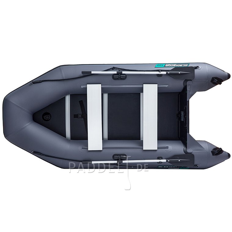 Schlauchboot GLADIATOR LIGHT AK320WF dark grey mit Lattenboden