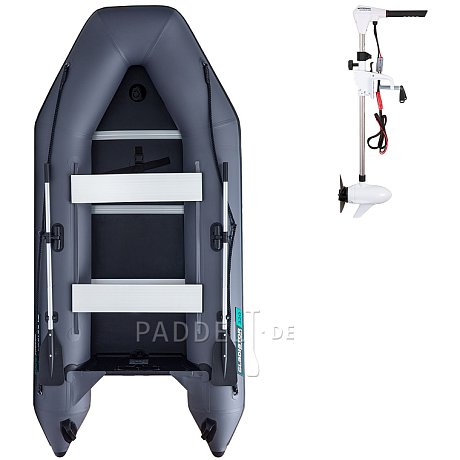 Schlauchboot GLADIATOR LIGHT AK320WF dark grey mit Lattenboden