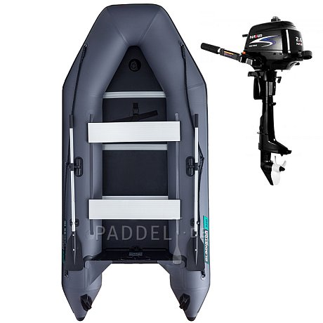 Schlauchboot GLADIATOR LIGHT AK320WF dark grey mit Lattenboden