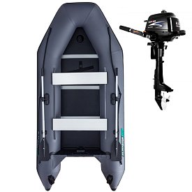 Schlauchboot GLADIATOR LIGHT AK320WF dark grey mit Lattenboden
