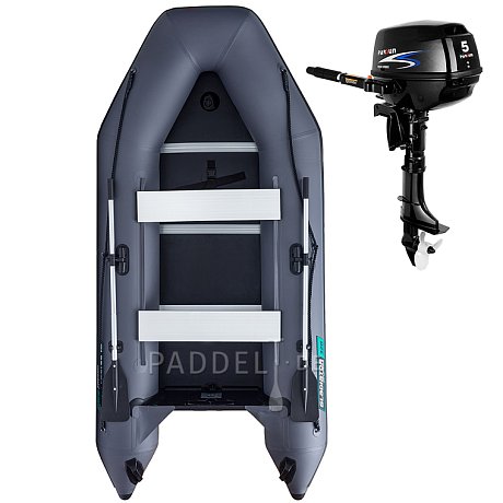 Schlauchboot GLADIATOR LIGHT AK320WF dark grey mit Lattenboden