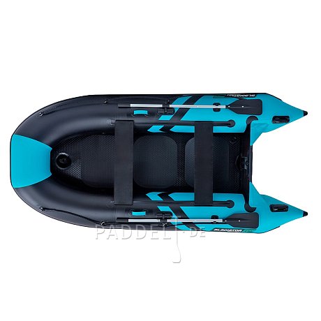 Schlauchboot GLADIATOR CLASSIC B330AD black turquoise mit Luftboden