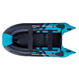 Schlauchboot GLADIATOR CLASSIC B330AD black turquoise mit Luftboden