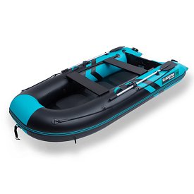 Schlauchboot GLADIATOR CLASSIC B330AD black turquoise mit Luftboden