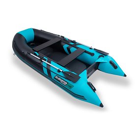 Schlauchboot GLADIATOR CLASSIC B330AD black turquoise mit Luftboden