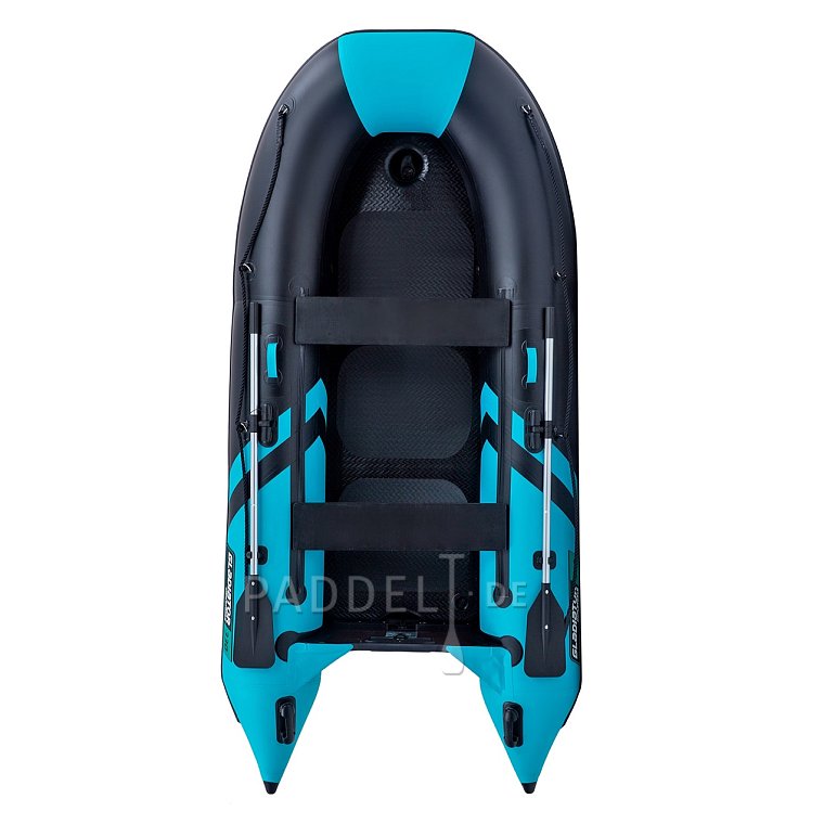 Schlauchboot GLADIATOR CLASSIC B330AD black turquoise mit Hochdruckboden