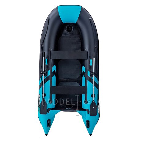 Schlauchboot GLADIATOR CLASSIC B330AD black turquoise mit Luftboden