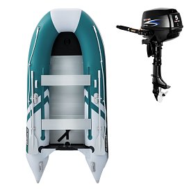 Schlauchboot GLADIATOR CLASSIC B330AL sea green white mit Aluminiumboden