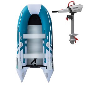 Schlauchboot GLADIATOR CLASSIC B330AL sea green white mit Aluminiumboden