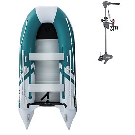 Schlauchboot GLADIATOR CLASSIC B330AL sea green white mit Aluminiumboden