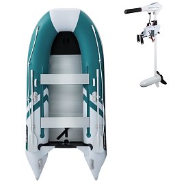 Schlauchboot GLADIATOR CLASSIC B330AL sea green white mit Aluminiumboden