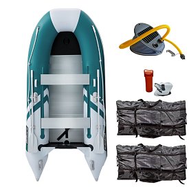 Schlauchboot GLADIATOR CLASSIC B330AL sea green white mit Aluminiumboden