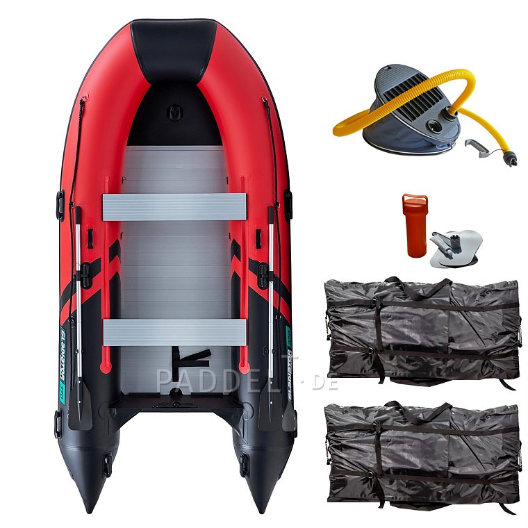 Schlauchboot GLADIATOR CLASSIC B370AL red black mit Aluminiumboden