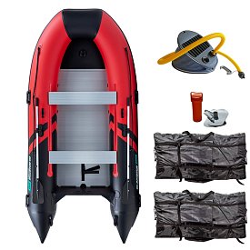 Schlauchboot GLADIATOR CLASSIC B370AL red black mit Aluminiumboden