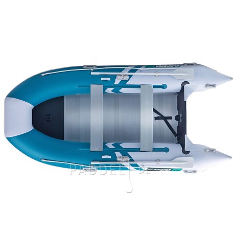 Schlauchboot GLADIATOR CLASSIC B370AL sea green white mit Aluminiumboden