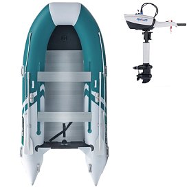 Schlauchboot GLADIATOR CLASSIC B370AL sea green white mit Aluminiumboden