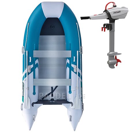 Schlauchboot GLADIATOR CLASSIC B370AL sea green white mit Aluminiumboden