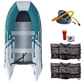 Schlauchboot GLADIATOR CLASSIC B370AL sea green white mit Aluminiumboden