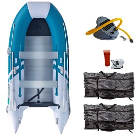 Schlauchboot GLADIATOR CLASSIC B370AL sea green white mit Aluminiumboden