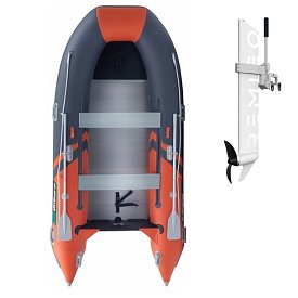 Schlauchboot GLADIATOR CLASSIC B370AL orange dark gray mit Aluminiumboden