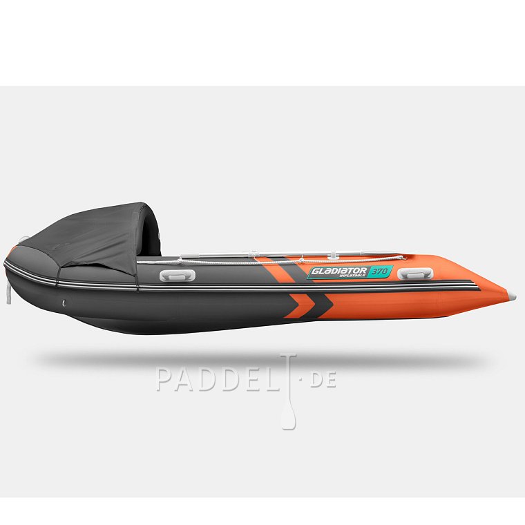 Schlauchboot GLADIATOR ACTIVE C370AL orange dark gray mit Aluminiumboden