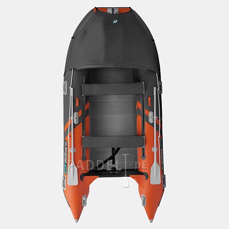 Schlauchboot GLADIATOR ACTIVE C370AL orange dark gray mit Aluminiumboden